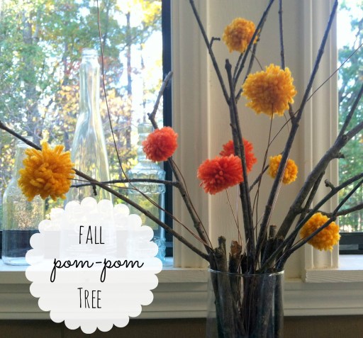 fall pom pom tree