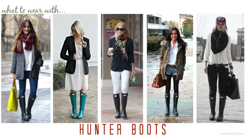 Amanda Macy Hall What to Wear With Hunter Boots