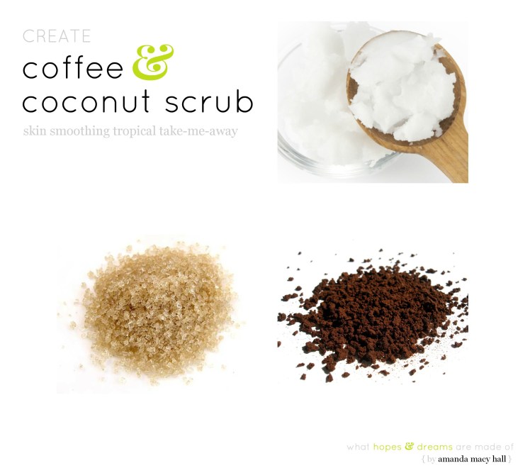 coffee coconut oil scrub amanda macy hall