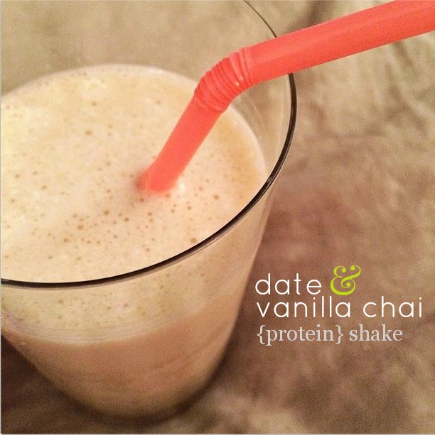 Almond Chai and date Protein Shake Amanda Macy Hall
