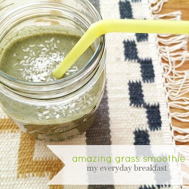 amanda macy hall amazing grass smoothie everyday breakfast