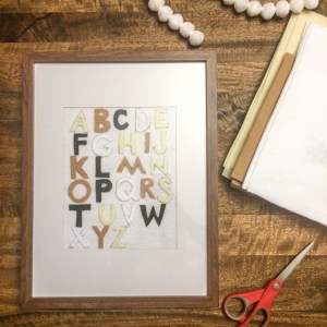 diy felt alphabet wall art amanda macy hall
