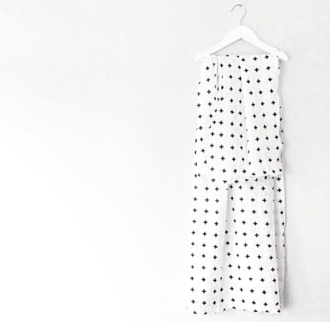 modern burlap Organic Cotton Muslin Swaddle Blanket - SWISS CROSS