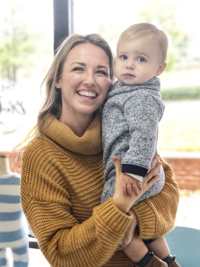 Amanda Macy Hall Baby Austin's First Haircut at The Little Blue Jay Atlanta