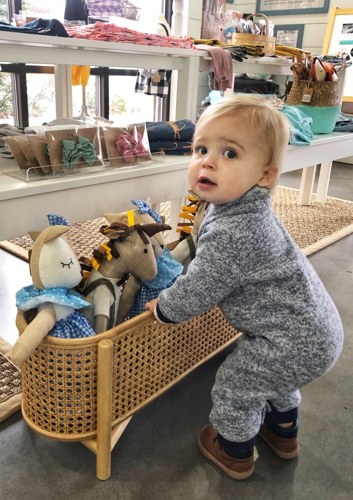 Amanda Macy Hall Baby Austin's First Haircut at The Little Blue Jay Atlanta