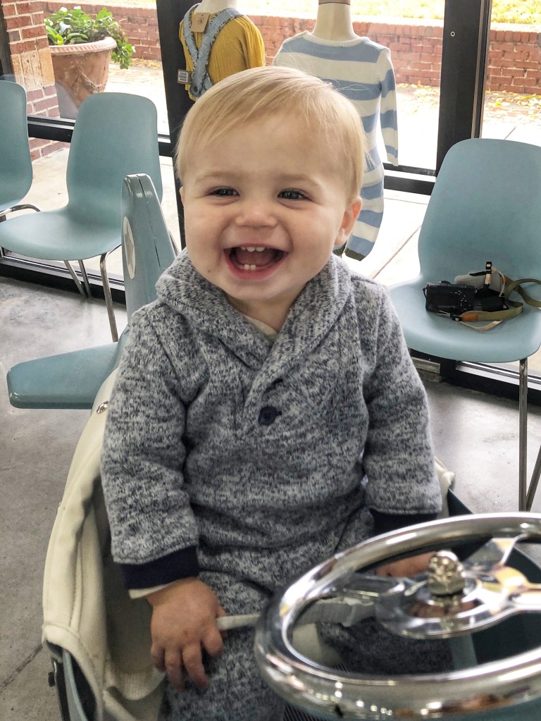 Amanda Macy Hall Baby Austin's First Haircut at The Little Blue Jay Atlanta